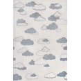 thumbnail image 2 of JONATHAN Y SCN105C-8 Hedwig High-Low Youth Cloud Scandi Ivory/Blue 8 ft. x 10 ft. Indoor/Outdoor Area Rug, 2 of 7