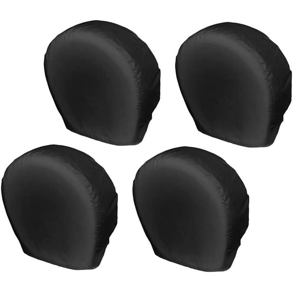 Walbest, Black Oxford Cloth, 32.28" Tire Diameter, RV Wheel Covers, 4 Pack