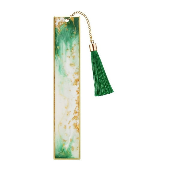 VEFSU Pressed Flower Bookmark, Transparent Dried Flower Bookmarks with Tassels, Floral Bookmark for Book Lovers, Resin Bookmarks Accessories to Increase Reading Interest, 1Pcs