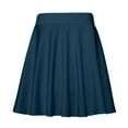 thumbnail image 4 of Bibifish Womens High-Waist A-Line mini Skirts High Waist Stretch Hem Elegant Flared Skirts Comfort Daily Cut All-Occasion Outfit Skirts, 4 of 4