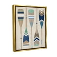 thumbnail image 4 of Stupell Industries Striped Boating Oars Nature Painting Gold Floater Framed Canvas Art Print Wall Art, 25 x 31, 4 of 10