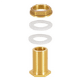 thumbnail image 5 of Solid Brass Bulkhead Fitting, 9 Sets 3/8 Inch Female 1/2 Inch Male Solid Brass Water Tank Connector Threaded with Ring, 5 of 5