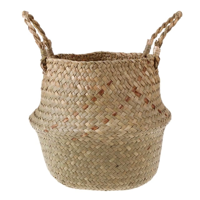 Cesta de mimbre para almacenamiento de flores cesta decorativa para la Ehuebsd colada maceta de ratán macetas de jardín organizador para el hogar