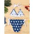 thumbnail image 3 of Kiapeise Infant Baby Girl 4th of July Swimsuit Two Piece Bathing Suit Stars Halter Top Bikini Suit Beach Wear, 3 of 9