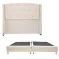 thumbnail image 1 of Box Base Cama King Size + Cabecera Zefyr Beige Dicasa  Zefyr Dolum, 1 of 8