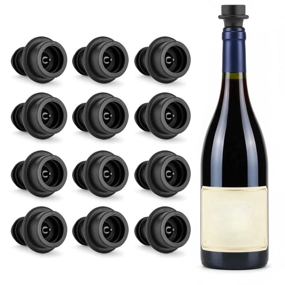 Unbranded Silicone Wine Stoppers, 12 Pieces