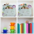 thumbnail image 7 of Blooming Flowers and Butterflies Storage Basket, Durable Canvas Organizer With Handles Large Collapsible Storage Bins Boxes for Home Office - 2 Pack Home Decor, 7 of 7
