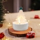 thumbnail image 4 of Adorno para candelabro del árbol de Navidad | Regalo de vela de aromaterapia cerámica | Verde, rojo, dorado, amarillo | 10,2x7,2cm | Decoración de corona de agujas de pino | Decoración de casas, 4 of 6