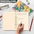 thumbnail image 4 of FORMRS 1-Subject Spiral Notebook 8" x 5" College Ruled 60 Refillable Sheet A5 Hard Cover, Yellow Floral Wave, 4 of 7