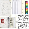 thumbnail image 1 of Stay Organized & Save Money: Marble A6 Budget Binder with 8 Cash Envelopes, 40, 1 of 5