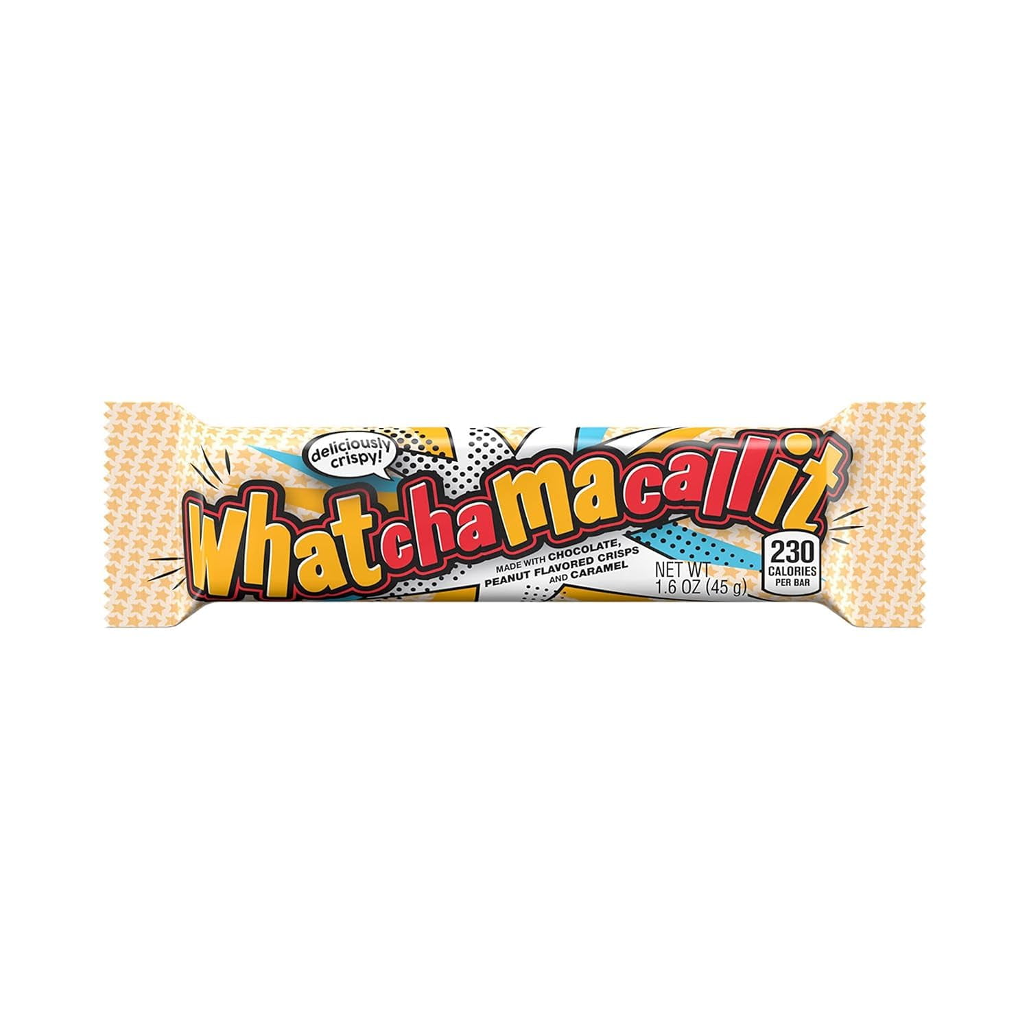 WHATCHAMACALLIT Chocolate Caramel Crisps Candy Bars, 1.6 oz (36 Count)