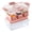 Pink, variant on Cook with Color 3-Compartment Snack Box with Removable Ice Pack, Portable Food Storage Container with Locking Lid and Handle, Charcuterie Lunch Box for Portion Control, Dishwasher Safe, Blue