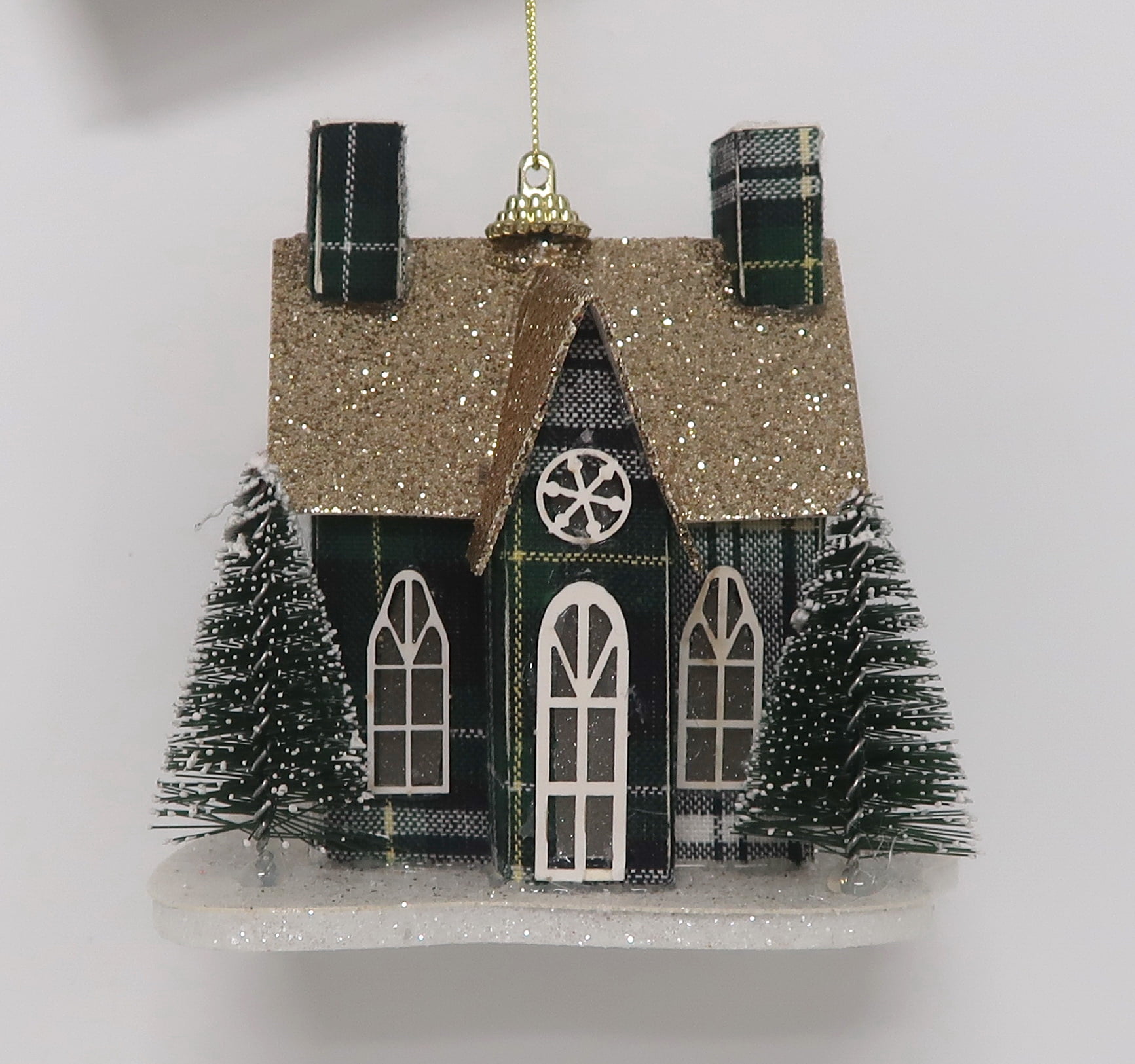 GT Décoration de maison à carreaux verts à LED