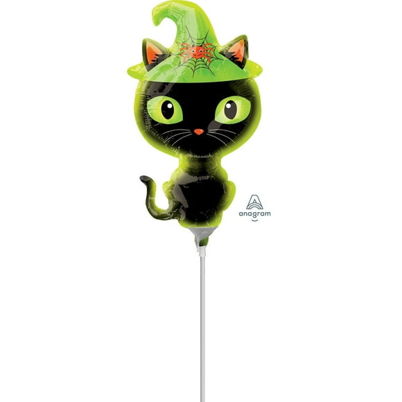 14" Black Kitty Mini Balloon