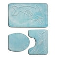 thumbnail image 1 of relayinert 3pack/lot Bathroom Rug Sets Easy To Install Waterproof Anti-slip Multi-functional Comfortable PJ210908-A010 1Set, 1 of 6