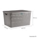 thumbnail image 4 of Kit 4 Cajas Organizadoras de Plástico Biodegradable Terragave  Tipo Rattan (Gris), 4 of 5