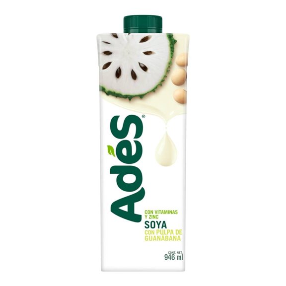 Alimento líquido de soya Ades sabor guanábana 946 ml