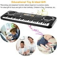 thumbnail image 4 of Anself 61 Key Keyboard Piano, Electronic Keyboard Piano with Microphone for Kids Gift, Black, 4 of 7