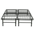 thumbnail image 4 of Folding Bed Frame Folding Metal Bed Frame - Mattress Foundation by Naomi Home-Bed Size: Full, Color: Black, 4 of 10