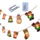 thumbnail image 1 of Lámpara de cuerda,Adorno colgante de luces navideñas,árbol de navidad santa claus decoración,Lámparas LED Decorativas 8 Modos Intermitentes 2.5m,Decoración de fiesta de Yuyangstore Lámpara de cuerda, 1 of 8