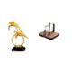 thumbnail image 1 of Portapapeles con forma de delfín, servilletero, organizador de mesa, accesorio de encimera, hecho de resina, acero inoxidable, madera, adecuado para c, 1 of 8