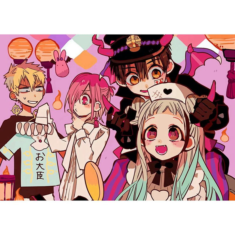 8Pcs Anime Toilet-Bound Hanako-Kun Wall Scroll Poster Wall Hanging Home Decor