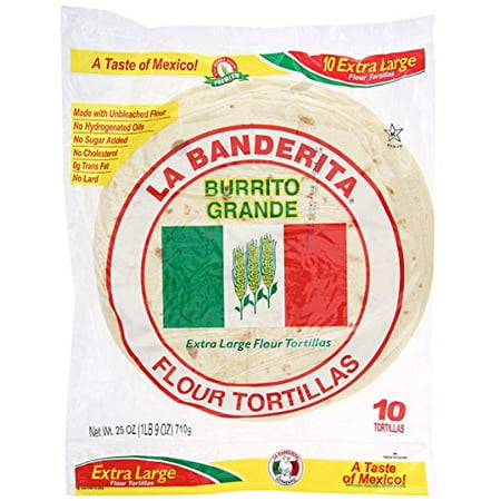 La Banderita Burrito Large Flour Tortilla, 25 oz