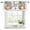 White Light Blue Light Yellow, variant on Christmas Snowman Curtain Valances for Windows, Kitchen Valance Window Treatments Panel 2 Pack, Winter Coastal Beach Palm Tree Xmas Rod Pocket Short Curtains for Bathroom Bedroom 42 x 18 Inch
