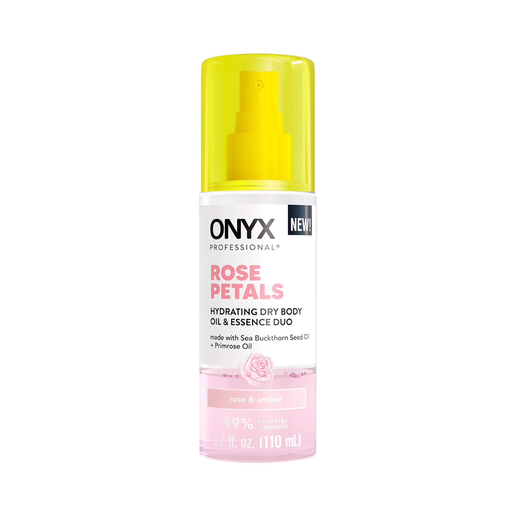 ONYX Professional Hydrating Dry Body Oil & Essence Duo, Rose Petals, 3.7 fl oz