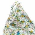 thumbnail image 5 of Floral Lounger Chair Bag, Rhythmic Colorful Flowers Yellow Petals Pattern, High Capacity Storage with Handle Container, Lounger Size, White Multicolor, by Ambesonne, 5 of 5