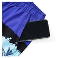 thumbnail image 7 of Zylanna Men's Board Shorts with Pockets, Swim Trunks Quick Dry Drawstring Elastic Waist Hawaiian Print Casual Summer Beach Shorts for Men Multicolor, 7 of 7