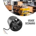 thumbnail image 3 of Bgsha 150mm Extractor Fan, Smoke Extractor Duct Fan 200-600m³/h Inline Pipe Fan Quiet, 3 of 9