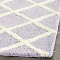 thumbnail image 3 of SAFAVIEH Cambridge Kenneth Geometric Diamonds Wool Area Rug, Lavender/Ivory, 3' x 5', 3 of 5