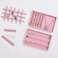 thumbnail image 3 of Bandejas organizadoras de joyas ProCase, apilables, 4 capas, color rosa oscuro, 3 of 7