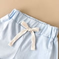thumbnail image 7 of Kid Girl Clothes Shorts Set 2 Piece Outfits Summer Casual Short Sleeve Top and Shorts Set for Girls 4-7 Girls Summer Set 1-21 Years,9-12 Months, 7 of 7