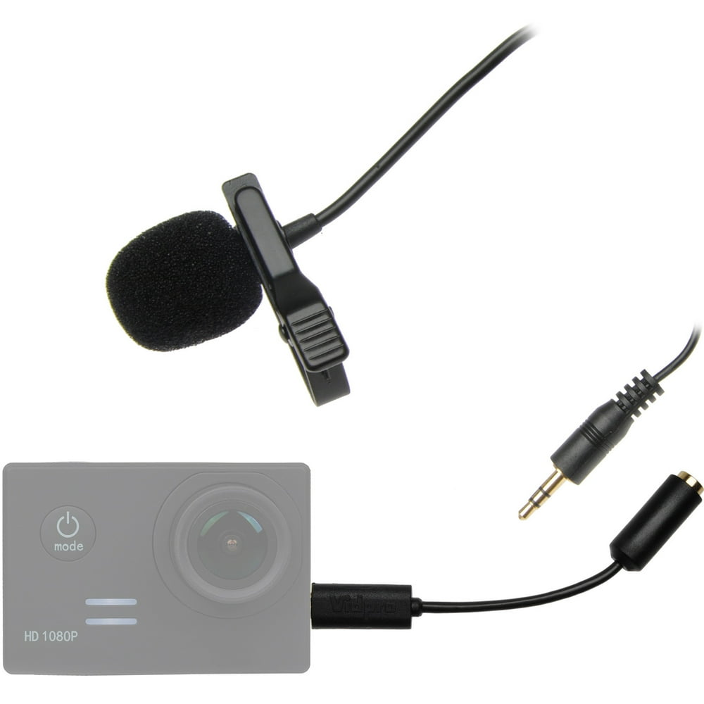 Vidpro XMG Pro Lavalier Microphone for GoPro, Action Cameras