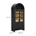 thumbnail image 3 of Modway Evie Arched Tall Display Cabinet, Black Oak, 71.10 x 30.80 x 16.50 Inches, 3 of 10
