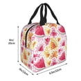 thumbnail image 2 of KLL Watermelon Print Insulated Lunch Bag Women, Reusable Cute Tote Lunch Box for Adult & Men, Leakproof Cooler Lunch Bags for Work Office Travel Picnic, 2 of 5