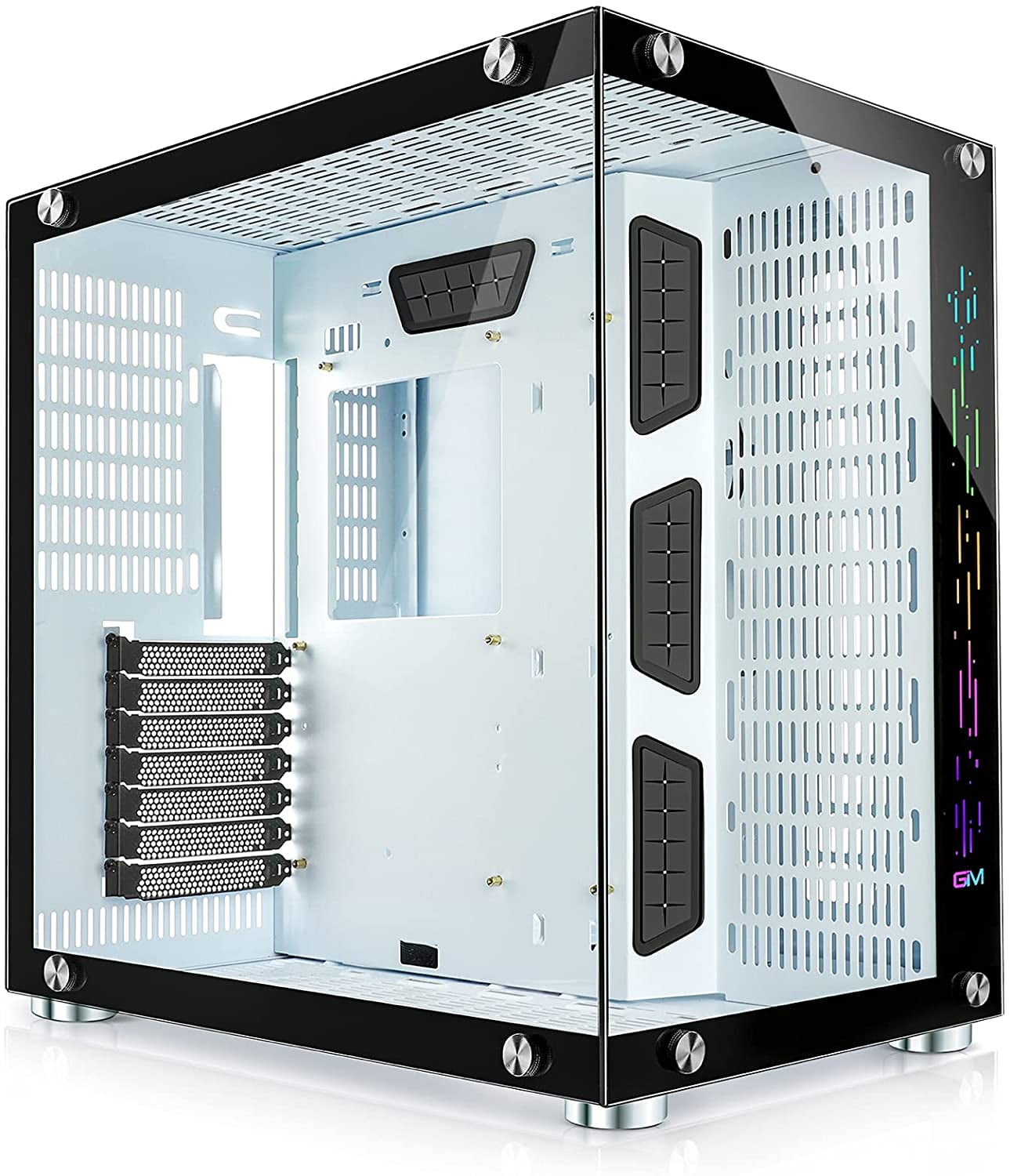 Micro ATX Computer Case Mini Tower Gaming Desktop PC with USB 3.0 120mm Fan 