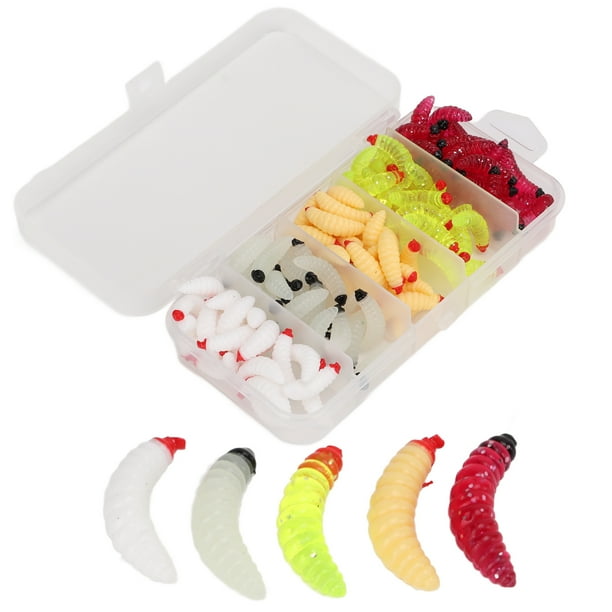 Gusanos De Cebo Blando, Señuelos De Pesca 125pcs/box Para La Pesca De Lubina