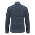 thumbnail image 4 of Dxzfnsa Mens Full Zip Cardigan Sweaters Wintert Men's Casual Soid Color Long Sleeve Jackets Thick Knit Stand Collar Slim Fit Sweater Coats, 4 of 4