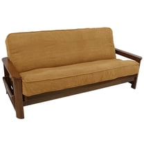 Solid Microsuede Double Corded 8 to 9-inch Full Futon Cover 9687-CD-MS-CH