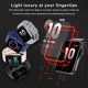 thumbnail image 5 of Reloj inteligente compatible con Bluetooth Rastreador de ejercicios Presión arterial Deportes Reloj inteligente Reloj de pulsera unisex Salud del sueño Pulsera Teléfonos Negro Inevent EL005178-01B, 5 of 7