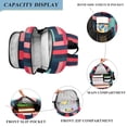 thumbnail image 3 of FORMRS Unisex School Backpack 17" Student Travel Bag with Laptop Compartment, Navy Blue Stripes, 3 of 7