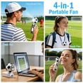 thumbnail image 5 of KIMHY Portable Fan with Cooling Plate, 3600 mAh Handheld Turbo Fan with LED Display, Personal Neck Fan with LED Light for Traveling, Camping, Concert, 5 of 10