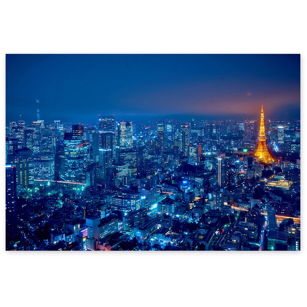 Awkward Styles Tokyo Nightlife Wall Art Tokyo Poster Citylights Bright