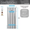 thumbnail image 4 of Techni Home Studio Series 36" W PVC Foldable Accordion Doors, Gray RTA-ST36FD-GRY, 4 of 7