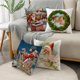thumbnail image 3 of Fundas de almohada navideñas para sofá, cojines de 40/45/50cm con diseño de Papá Noel, renos de Navidad, decoración del hogar, 3 of 4
