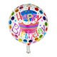 thumbnail image 1 of (Modelo Popular) Feliz Cumpleaños 18 Pulgadas Celebración Globos De Helio De Papel De Aluminio Redondo Para Fiesta De Para Niños, 1 of 4