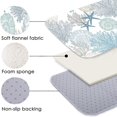 thumbnail image 5 of Coastal Kitchen Rug Sets of 2 Pieces,Anti Fatigue Cushioned Kitchen Rugs and Mats Ocean Nautical Starfish Seashell Beach Bathroom Runner Rug Comfort Standing Floor Mats Non-Slip Washable Chef Sink Mat, 5 of 6